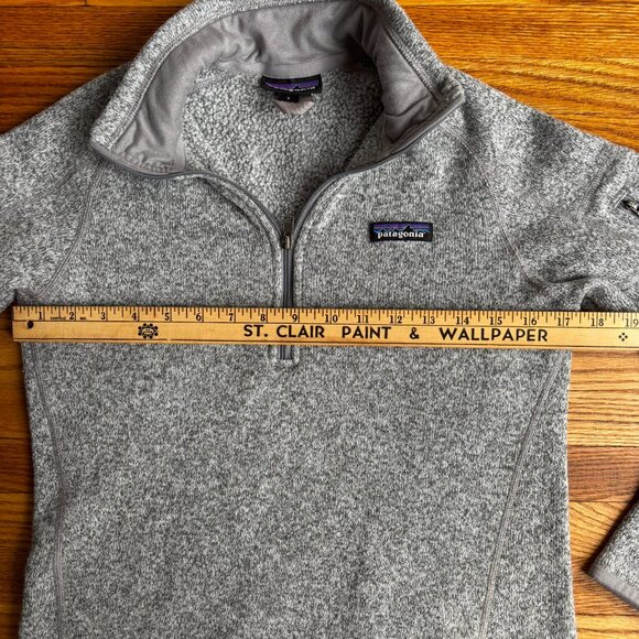 Patagonia Women's Better Sweater 1/4 Zip Grey Womens Small - Picture 4 of 11